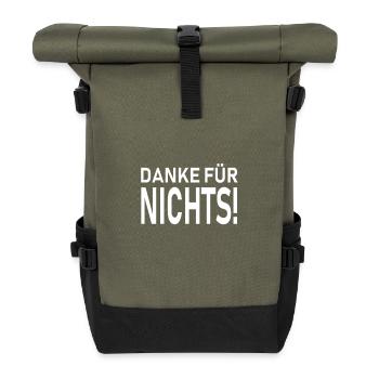 danke - Rolltop Rucksack - Olive/Schwarz - Vorne