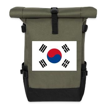 Drapeau de la Corée du Sud - Sac à dos roll top - olive/noir - Devant