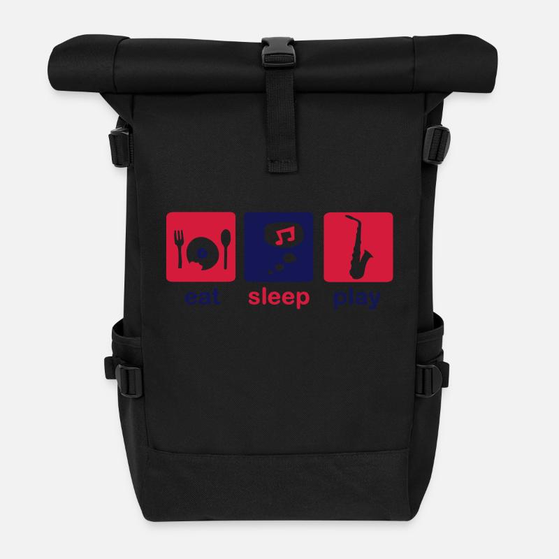 saxophone - Rolltop Rucksack - Schwarz