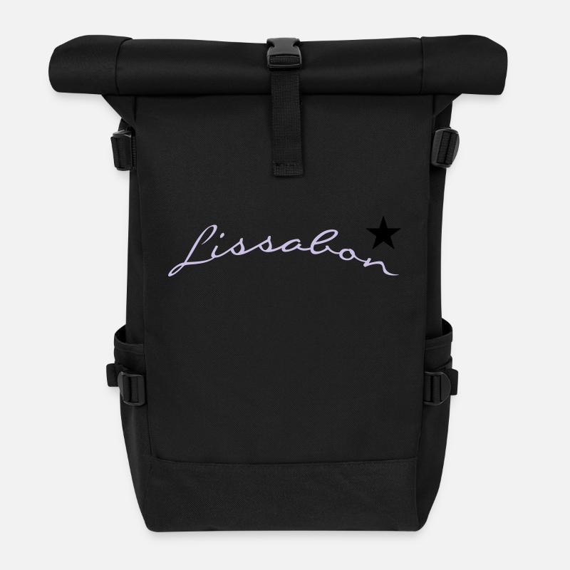Lisbonne (2c) - Sac à dos roll top - noir