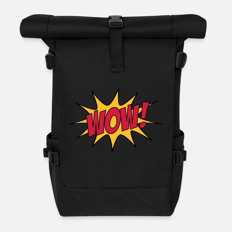 WOW! - Rolltop Rucksack - Schwarz