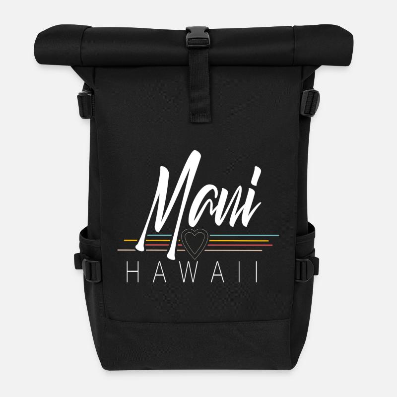 Maui Hawaii - Sac à dos roll top - noir