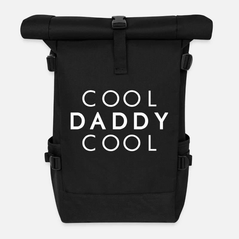 COOL DADDY COOL - Father Gift Idea - Roll Top Backpack - black