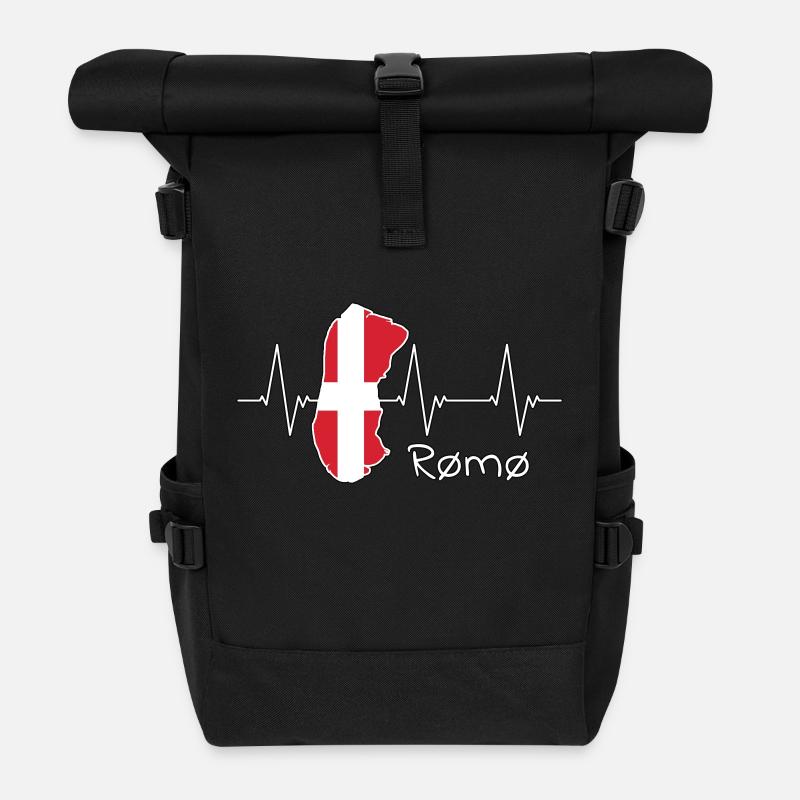 Rømø - Römö - Dänemark - Denmark - Rolltop Rucksack - Schwarz