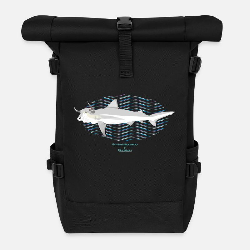 Bullenhai / Hybrid - Rolltop Rucksack - Schwarz