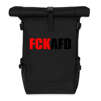 Fck afd - Rolltop Rucksack - Schwarz - Vorne
