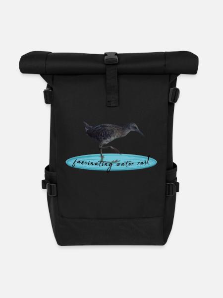 water rail - Rolltop Rucksack - Schwarz