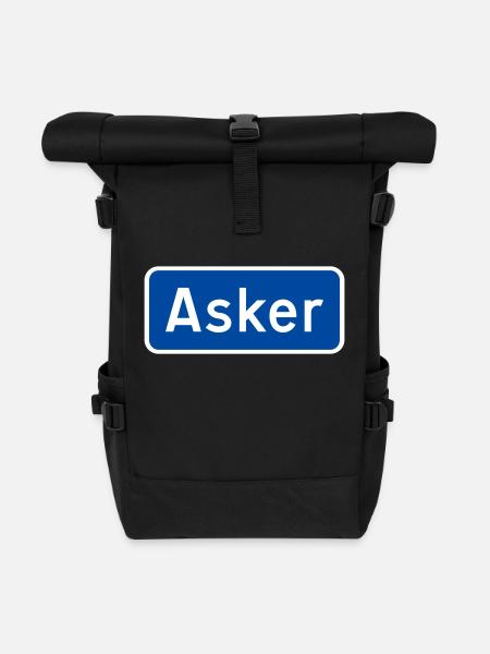 Asche - Rolltop Rucksack - Schwarz