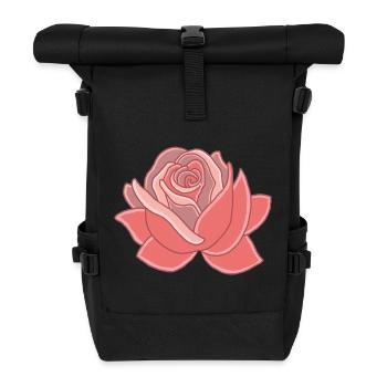 Heart of the Rose - Roll Top Backpack - black - Front