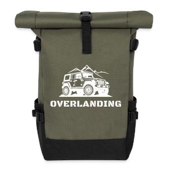 Overlanding Accessories, Overlanding Gear, Offroad - Roll Top Backpack - olive/black - Front