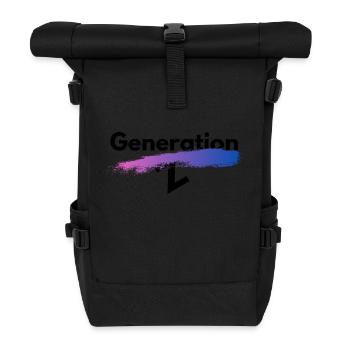 Generation Z - Rolltop Rucksack - Schwarz - Vorne