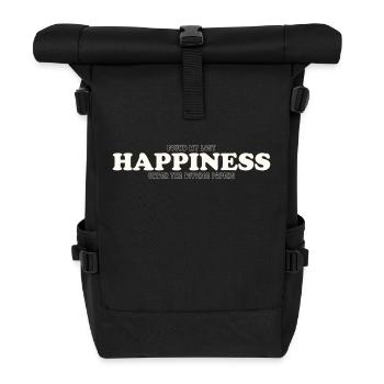 FOUND MY LOST HAPPINESS UNDER THE DIVORCE PAPERS - Roll Top Backpack - black - Front