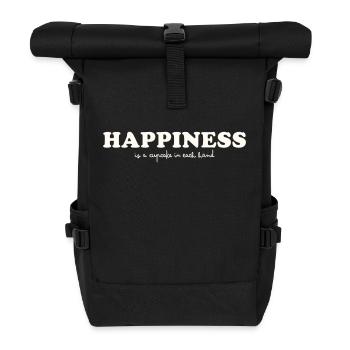 LE BONHEUR EST UN CUPCAKE DANS CHAQUE MAIN - Sac à dos roll top - noir - Devant