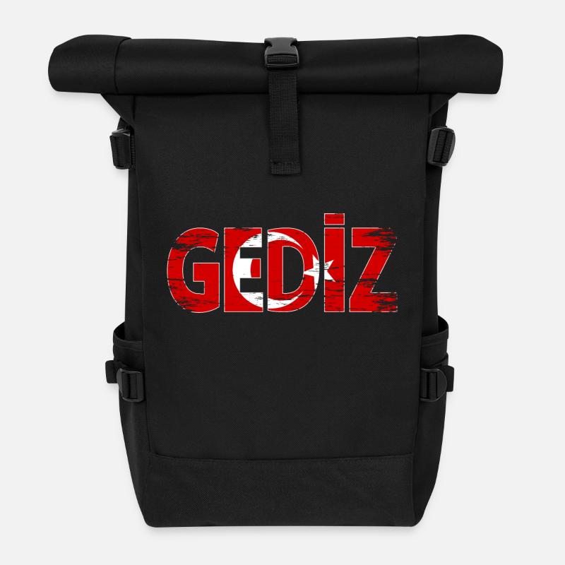 Gediz Türkei Kütahya used - Rolltop Rucksack - Schwarz