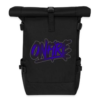 ON FIRE - Roll Top Backpack - black - Front