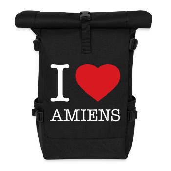 I LOVE AMIENS - Roll Top Backpack - black - Front