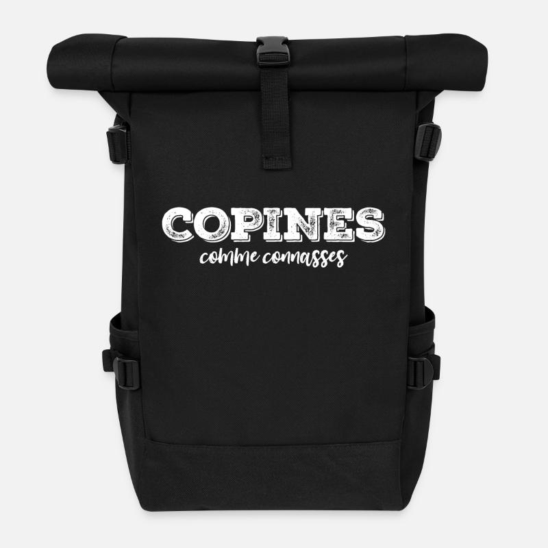 copines comme connasses - Sac à dos roll top - noir