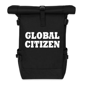 global citizen - Roll Top Backpack - black - Front