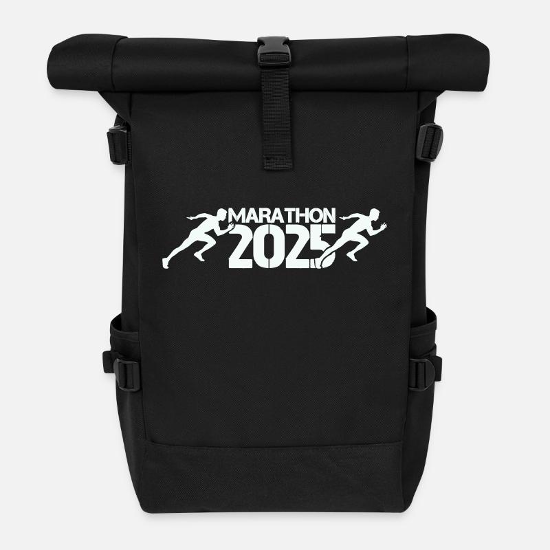 Marathon 2025 - Sac à dos roll top - noir