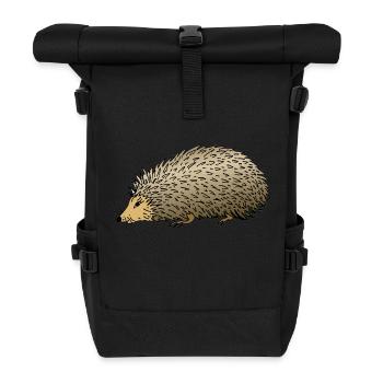 Igel - Rolltop Rucksack - Schwarz - Vorne
