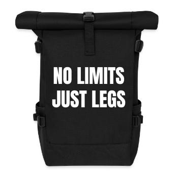 No limits just legs - Rolltop Rucksack - Schwarz - Vorne