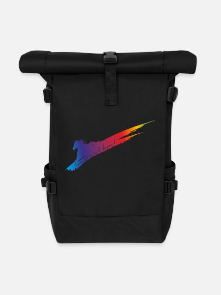 Love over and beyond - Rolltop Rucksack - Schwarz
