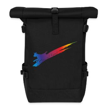 Love over and beyond DOG - Roll Top Backpack - black - Front