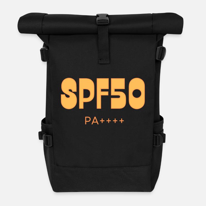 SPF50 - Rolltop Rucksack - Schwarz