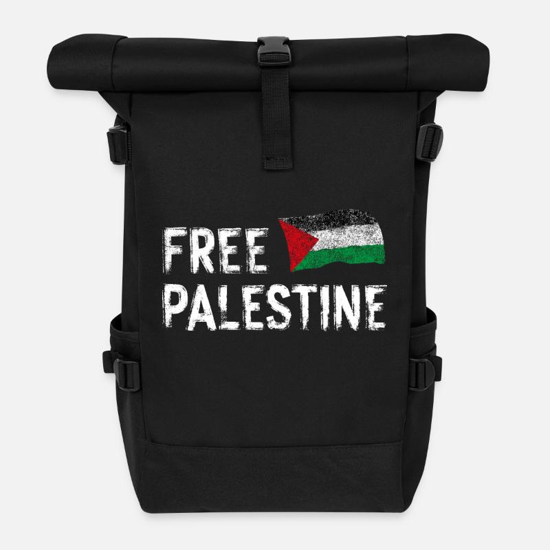 Freies Palästina - Rolltop Rucksack - Schwarz