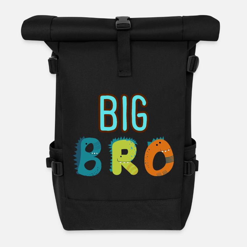 Grand Frère - Big Bro - Sac à dos roll top - noir