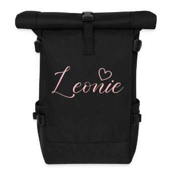 Léonie Nom - Sac à dos roll top - noir - Devant