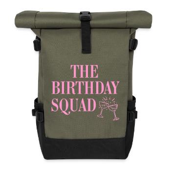 L'équipe d'anniversaire - Sac à dos roll top - olive/noir - Devant