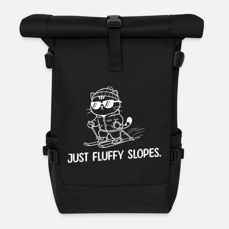 Just Softy Slopes - Humour de ski - Sac à dos roll top - noir