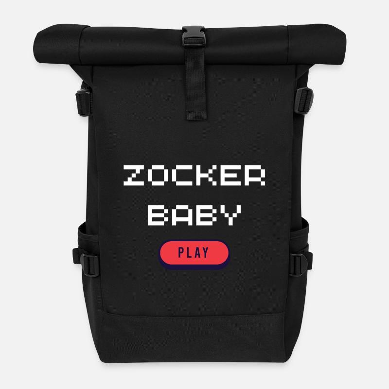 Bébé Joueur - Sac à dos roll top - noir