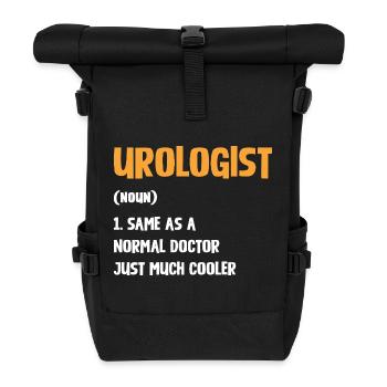 Urologist Humor Shirt - Roll Top Backpack - black - Front