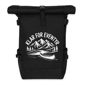 Eventyr Backpacking Vandring - Rolltop Rucksack - Schwarz - Vorne