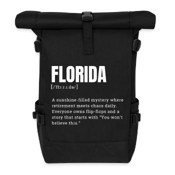 Florida Sunshine Mystery T-Shirt - Rolltop Rucksack - Schwarz - Vorne