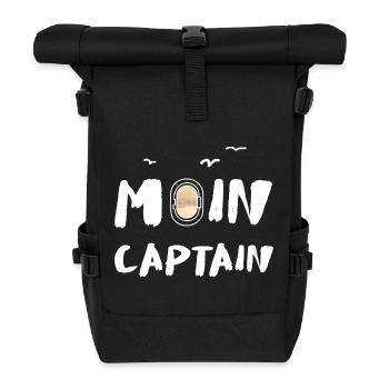 Moin Captain Porthole Sea Holiday Recreation Coast - Roll Top Backpack - black - Front