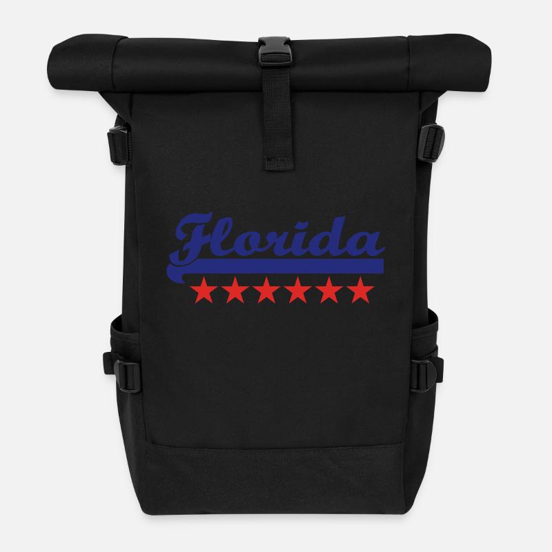 florida - Rolltop Rucksack - Schwarz