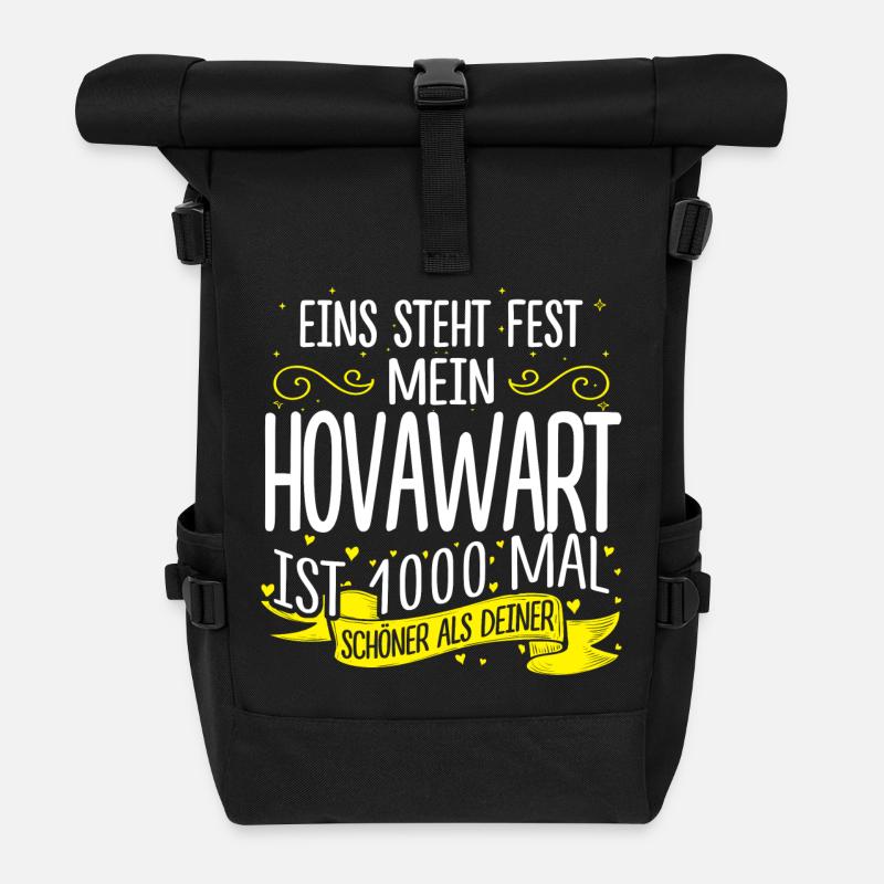 Hovawart Hund Geschenk 1000 - Rolltop Rucksack - Schwarz
