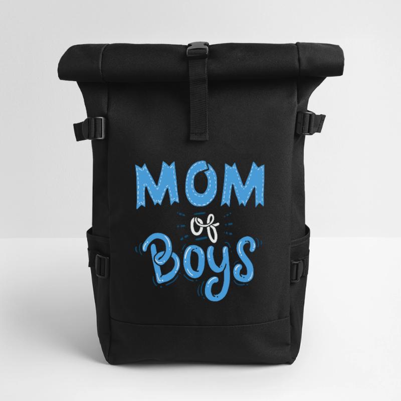 Mutter von Jungs - Muttertag - Geschenk Rolltop Rucksack