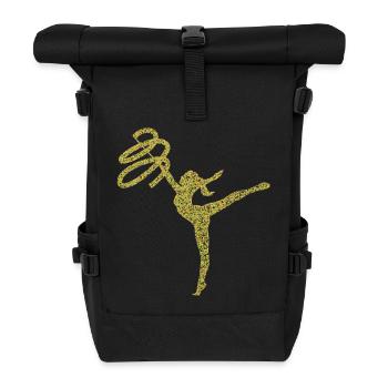 Turnerin Sport Frauen - Rolltop Rucksack - Schwarz - Vorne