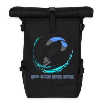 Kitesurfing - Roll Top Backpack - black - Front