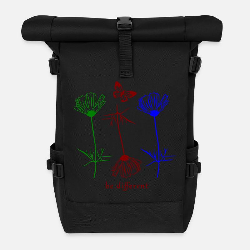 be different - Rolltop Rucksack - Schwarz