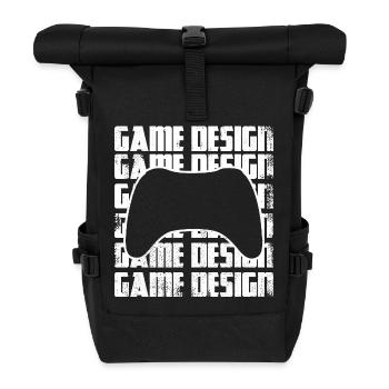 Game Designer - Rolltop Rucksack - Schwarz - Vorne