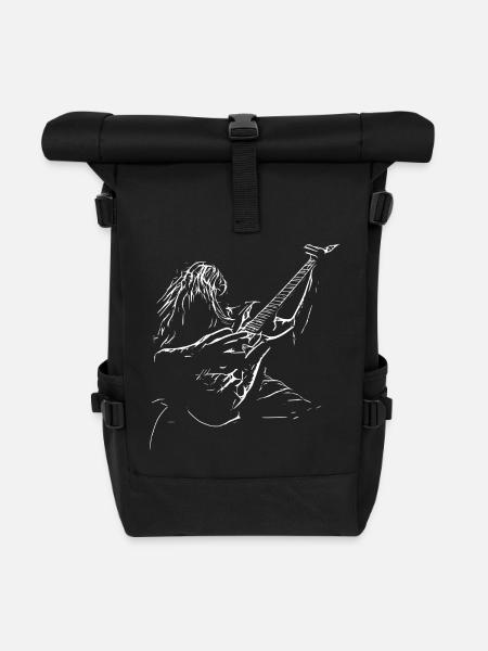 Gitarrist - Rolltop Rucksack - Schwarz