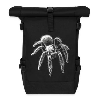 Vogelspinne Portrait Spinne Spinnen Tiere - Rolltop Rucksack - Schwarz - Vorne