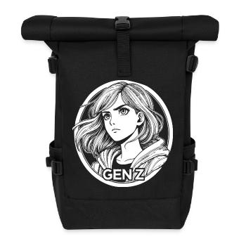 Les femmes de la génération Z – élégantes et fortes - Sac à dos roll top - noir - Devant