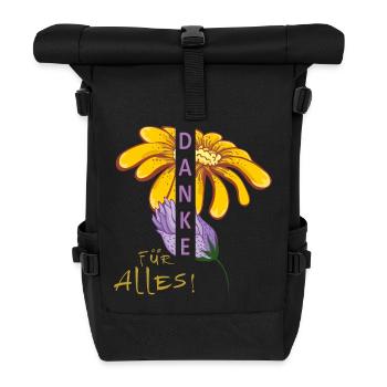 Thanks for everything - Roll Top Backpack - black - Front