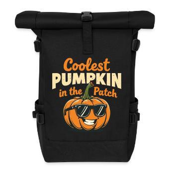 Coolest Pumpkin in the Patch - Roll Top Backpack - black - Front